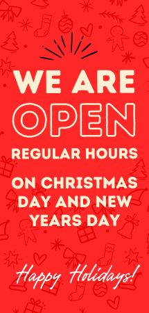 Christmas and New Years Open Regular Hours at AVBG -- Renewww Marketing